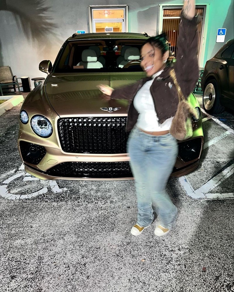 Trippie Redd Surprises Girlfriend Skye Morales With Bentley Bentayga